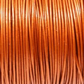 "Metallic" Round Leather Cord 1 mm